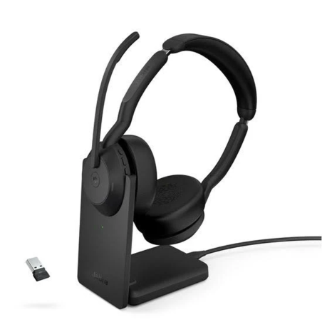 GN AUDIO Evolve2 55, On-ear Bluetooth kopfhörer Bluetooth Schwarz