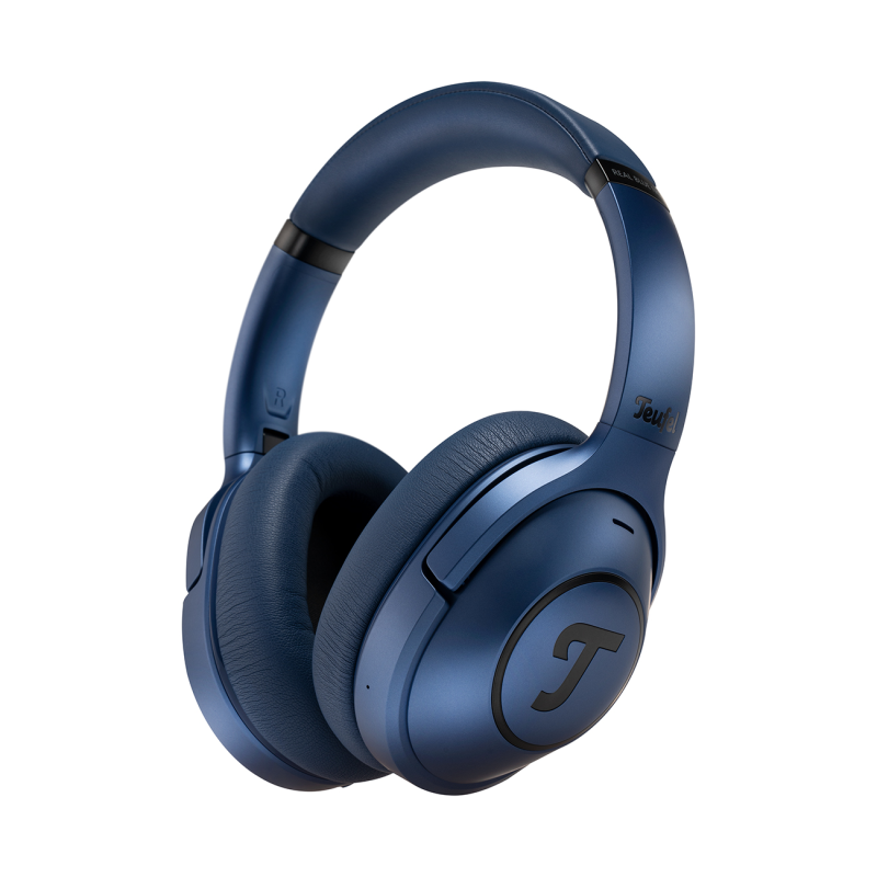 TEUFEL REAL BLUE NC, Over-ear Kopfhörer Bluetooth Steel Blue