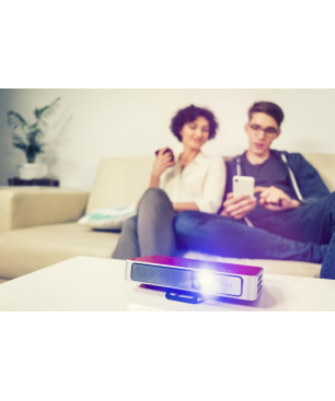 VIVITEK Q 3 PLUS-WH Taschenprojektor(HD-ready, 500 ANSI-Lumen)