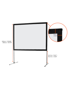 CELEXON Mobil Expert Faltrahmenleinwand, Bildbreite: 366 cm