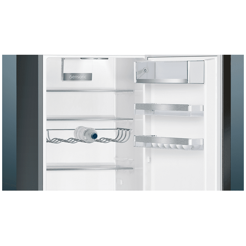 SIEMENS KG39E8XBA iQ500 Kühlgefrierkombination (B, 119 kWh, 2010 mm hoch, black inox-antifingerprint)