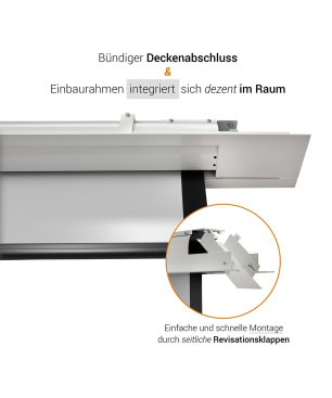 CELEXON Deckeneinbau Expert Deckeneinbauleinwand, Bildbreite: 300 cm