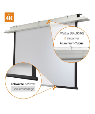 CELEXON Motor Expert Deckeneinbauleinwand, Bildbreite: 180 cm