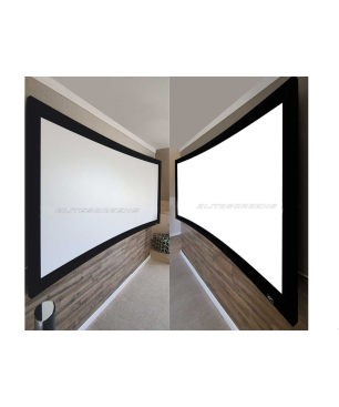 ELITE SCREENS LUNETTE CURVED16:9 / CineWhite / 222 x 125 Beamer Leinwand