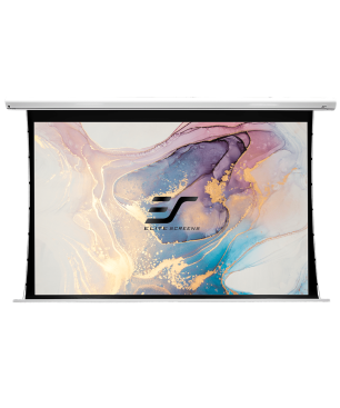 ELITE SCREENS SAKER TAB TENSIONSchwarz / MaxWhite FG / 222 x 125 (16:9)(Vorlauf 30cm) Beamer Leinwand