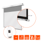 CELEXON Motor Professional Plus Deckeneinbauleinwand, Bildbreite: 300 cm