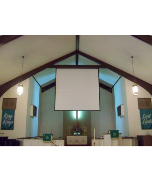 ELITE SCREENS VMAXSchwarz / 16:9 / 299 x 168 (Vorlauf 60cm) Beamer Leinwand