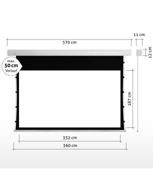 ESMART Expert XTS 332 x 187 cm (150") 16:9 Tension-Leinwand