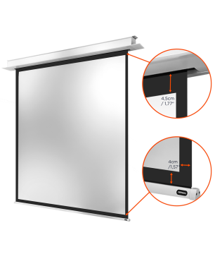 CELEXON Deckeneinbau Pro+ Deckeneinbauleinwand, Bilddiagonale (Zoll): 133 Zoll