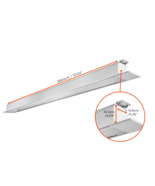 CELEXON Deckeneinbau Pro+ Deckeneinbauleinwand, Bildbreite: 240 cm