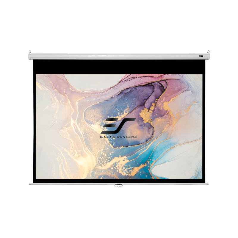 ELITE SCREENS MANUELL -HT-Weiß / 16:9 / 244 x 137 Beamer Leinwand
