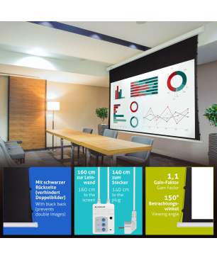 ESMART Professional TATENSO 332 x 187 cm (150") 16:9 Tension-Leinwand