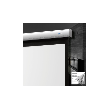 CELEXON Advanced - Elegance Mattweiss Polaro Motorleinwand, Bildbreite: 221 cm