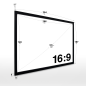 ESMART Professional MIRALE Akustik-Rahmen 266 x 149 cm (120") 16:9 Rahmen-Leinwand