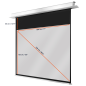 CELEXON Deckeneinbau Pro+ Deckeneinbauleinwand, Bilddiagonale (cm): 225 cm