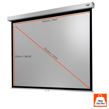 CELEXON Professional Plus Rolloleinwand, Bilddiagonale (Zoll): 147 Zoll