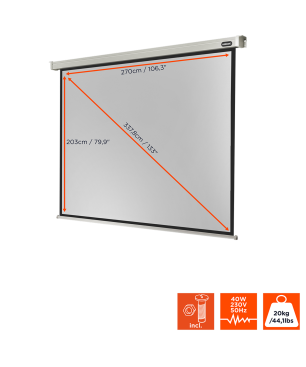 CELEXON Professional Motorleinwand, Bildbreite: 270 cm