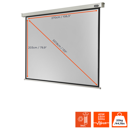 CELEXON Professional Motorleinwand, Bildbreite: 270 cm