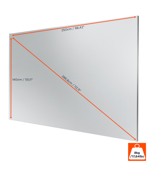 CELEXON Expert PureWhite Beamer Leinwand, Bildhöhe: 140 cm