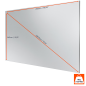 CELEXON Expert PureWhite Beamer Leinwand, Bildhöhe: 140 cm