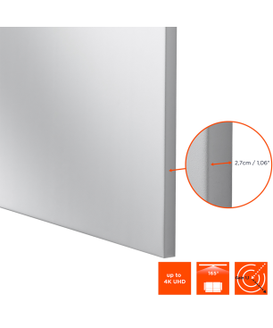 CELEXON Expert PureWhite Beamer Leinwand, Bildhöhe: 140 cm