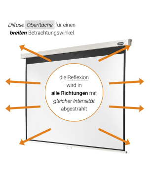CELEXON Professional Rolloleinwand, Bildhöhe: 203 cm