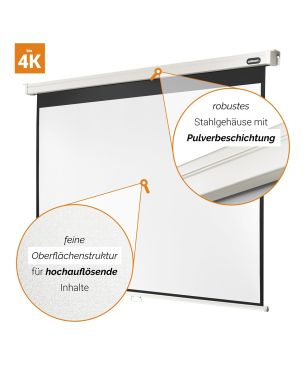 CELEXON Professional Rolloleinwand, Bildhöhe: 203 cm