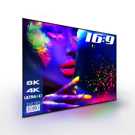 ESMART Expert UKD Tageslicht GRAU 186 x 105 cm (84") 16:9 Rahmen-Leinwand