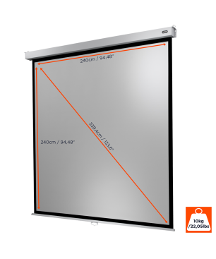 CELEXON Professional Plus Rolloleinwand, Bilddiagonale (cm): 339 cm