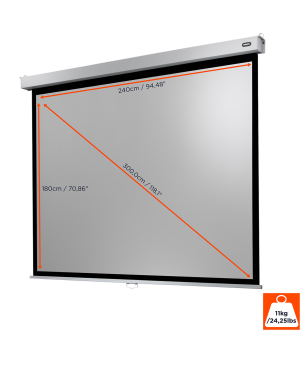 CELEXON Professional Plus Rolloleinwand, Bilddiagonale (Zoll): 118 Zoll