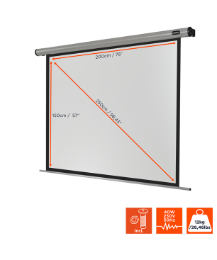 CELEXON HomeCinema Motorleinwand, Bildhöhe: 146 cm
