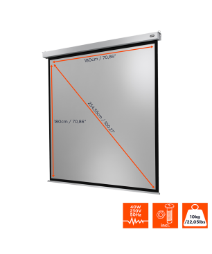 CELEXON Professional Plus Motorleinwand, Bilddiagonale (Zoll): 100 Zoll