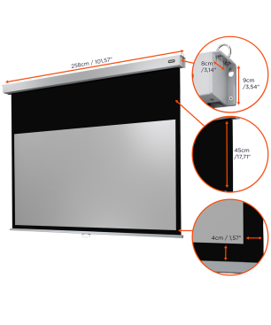 CELEXON Professional Plus Rolloleinwand, Bildbreite: 240 cm