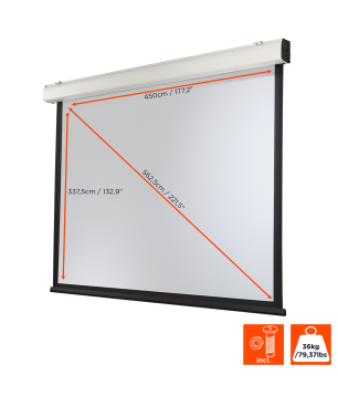 CELEXON Expert XL Motorleinwand, Bildbreite: 450 cm