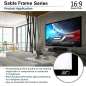 ELITE SCREENS SABLE FRAME16:9 / 3D CineGrey / 332 x 187 Beamer Leinwand