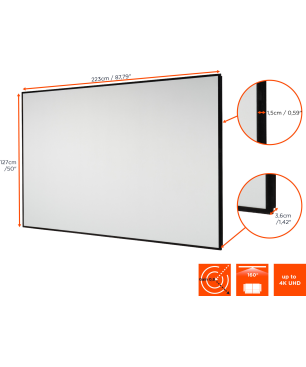 CELEXON HomeCinema - Dynamic Slate ALR Kontrastleinwand (220 cm)