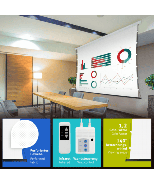 ESMART Professional TATENSO Akustik 295 x 165 cm (133") 16:9 Tension-Leinwand