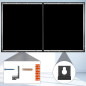DURONIC FFPS133 Heimkino Leinwand