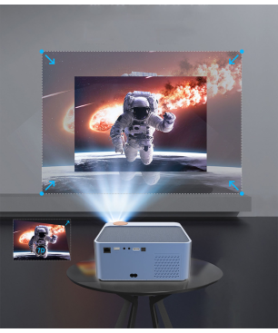 BRIGHTAKE A268 Beamer(HDR 4K) Blau