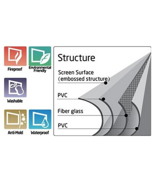 CELEXON Advanced - Elegance Mattweiss Polaro Motorleinwand weiß