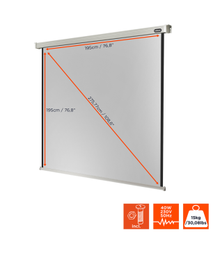 CELEXON Professional Motorleinwand, Bildbreite: 195 cm