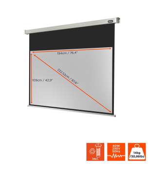 CELEXON Professional Motorleinwand, Bildhöhe: 109 cm