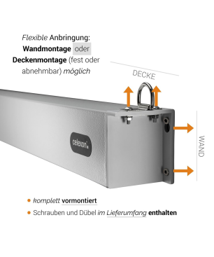 CELEXON Professional Plus Rolloleinwand, Bildbreite	240 cm