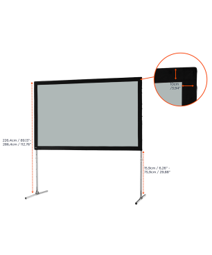 CELEXON Mobil Expert Beamer Leinwand, Bildbreite: 305 cm