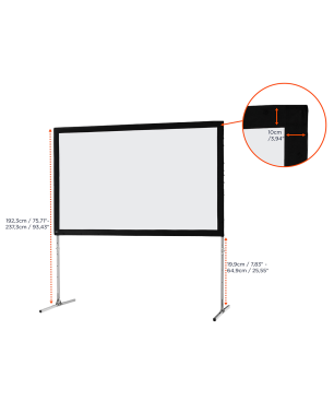 CELEXON Mobil Expert Beamer Leinwand, Bildbreite: 244 cm