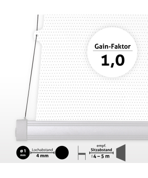 ESMART Expert XTS 244 x 137 cm (110") 16:9 AKUSTIK Tension-Leinwand