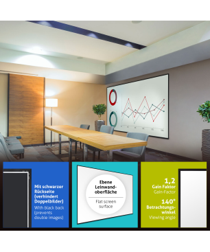 ESMART Expert UKD 295 x 165 cm (133") 16:9 Rahmen-Leinwand