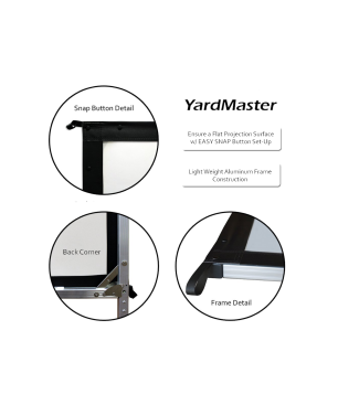 ELITE SCREENS YARD MASTER 216:9 / WraithVeil-Dual (Projektion von vorne & hinten) / 222 x 125 Beamer Leinwand