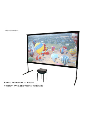 ELITE SCREENS YARD MASTER 216:9 / WraithVeil-Dual (Projektion von vorne & hinten) / 222 x 125 Beamer Leinwand