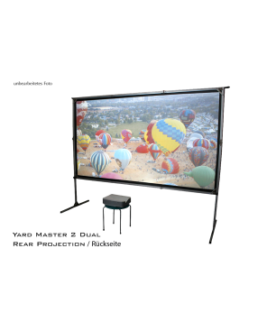 ELITE SCREENS YARD MASTER 216:9 / WraithVeil-Dual (Projektion von vorne & hinten) / 222 x 125 Beamer Leinwand